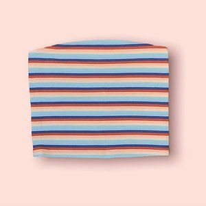 AMERICAN EAGLE Striped Bandea Top Retro Bright Sized Medium